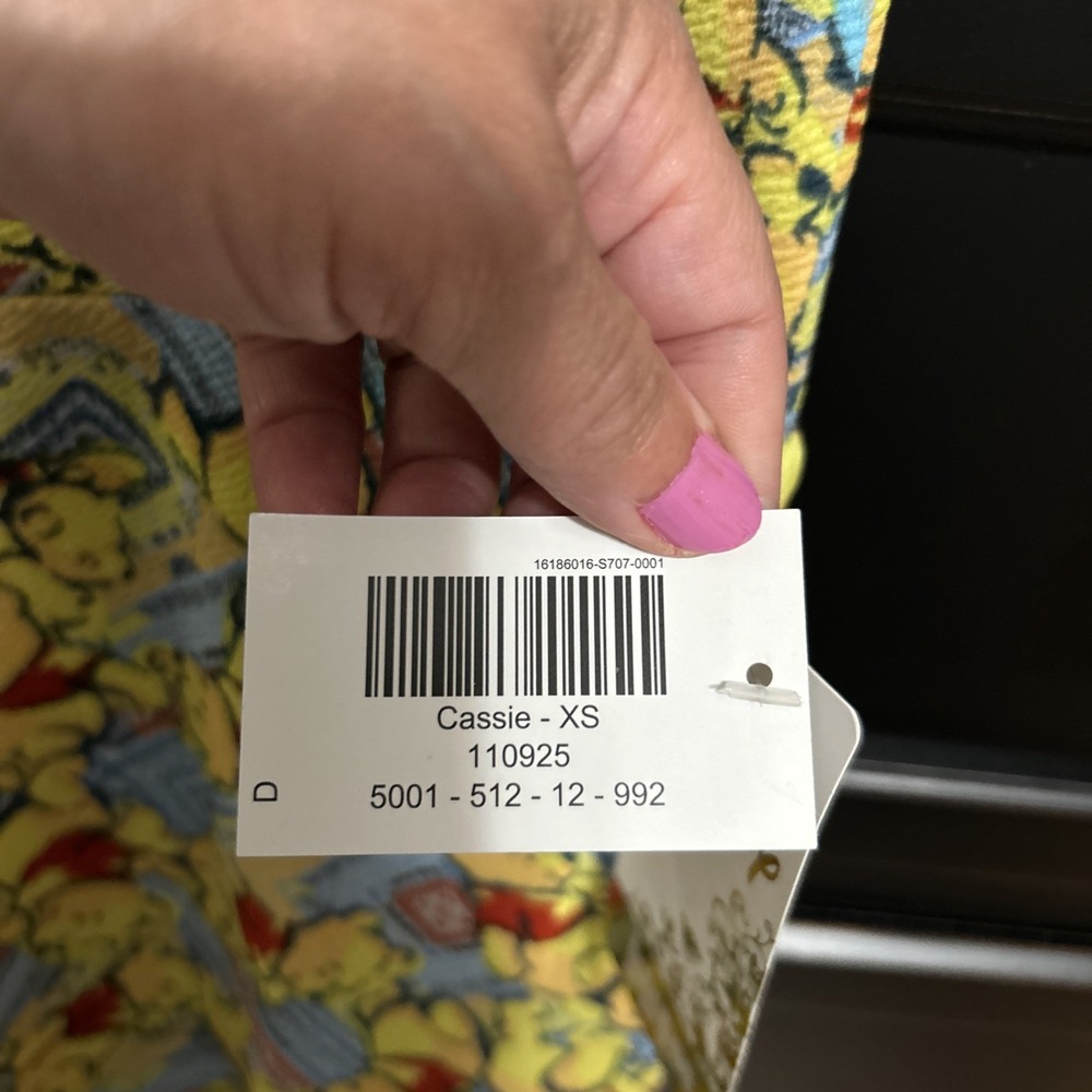 BRAND NEW NWT Winnie the Pooh LulaRoe‎ Cassie Pencil Skirt Sz XS Stretchy - Picture 4 of 6